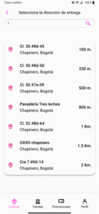 Address entry screen 2