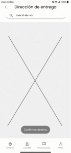 Address entry screen 2